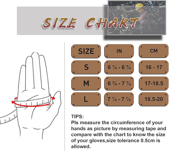 HLDD HANDLANDY Work Gloves for Women and Ladies, Leather Gardening Gloves Flexible Mechanic Working Gloves-VerdiqueGarden