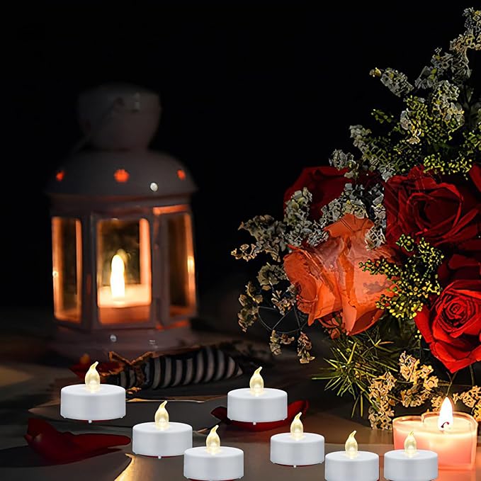 Tea Light Candles with Remote Control,12pack Flickering Flameless LED Candle,Long Lasting 400+Hours,Battery Operated with Timer for Home Decoration Seasonal &Festival Celebration WarmYellow-VerdiqueGarden