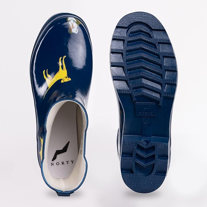 NORTY - Womens Ankle Rain Boots - Ladies Waterproof Winter Spring Garden Boot runs ½ size large-VerdiqueGarden