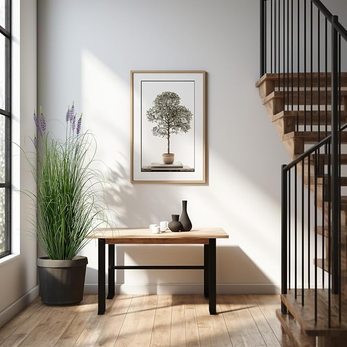 Artificial Plant 5ft Tall Artificial Lavender Plant,Faux Plants Indoor Home Decorative Artificial Plants & Flowers in Pot Fake Plant, House Plant Indoor-VerdiqueGarden