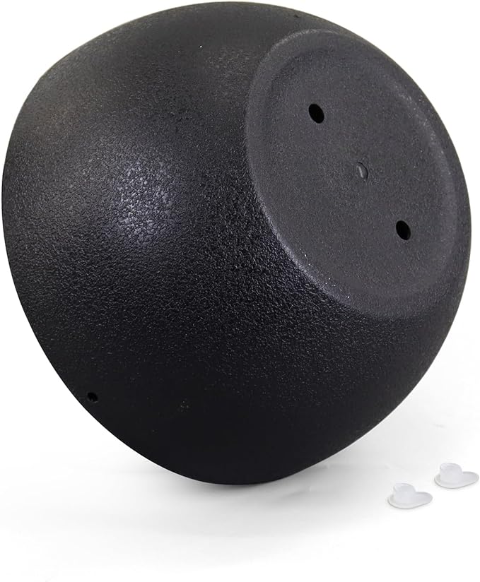 10 inch Hanging Planters for Indoor Outdoor Plants, 2 Pack Hanging Flower Pots with Drainage Holes and Chain for Garden Porch Plants, Round Plastic Hanging Baskets for House Plants, Black-VerdiqueGarden