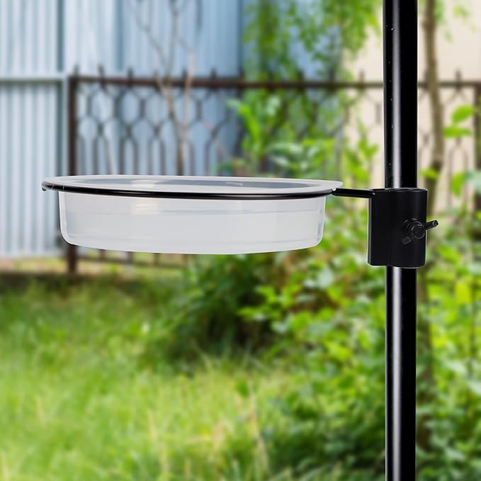 yosager Premium Bird Feeding Station Kit, 90" x 23" Birds Feeder Pole, Planter Hanger, Multi Feeder Hanging Kit with Metal Suet and Bath for Bird Watching, Attracting Wild Birds-VerdiqueGarden
