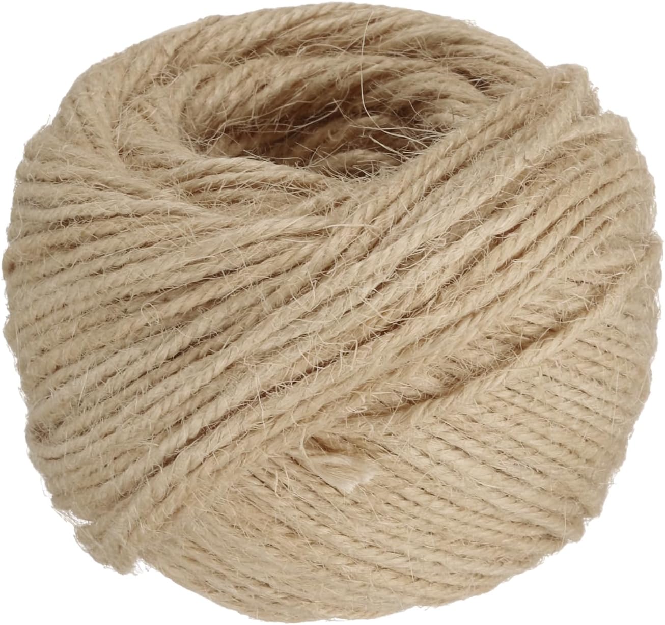 uxcell 164 Feet Natural Jute Twine String,2mm Thin Garden Twine Rope Colored Plant String Cord for DIY Art Crafts Gift Wrapping Decoration Packing Gardening Plant Hanger,Beige-VerdiqueGarden