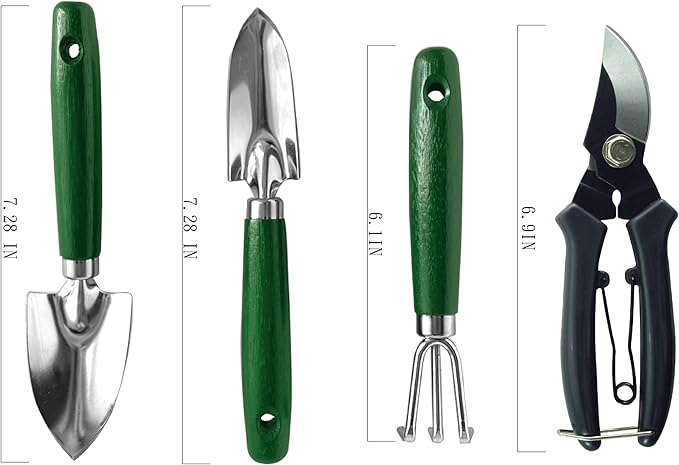 SUMIO Mini Garden Tool kit, Desk Indoor Plant Tool Set, Portable Garden Tool Set, Succulent Tools Kit, Office Planting-VerdiqueGarden