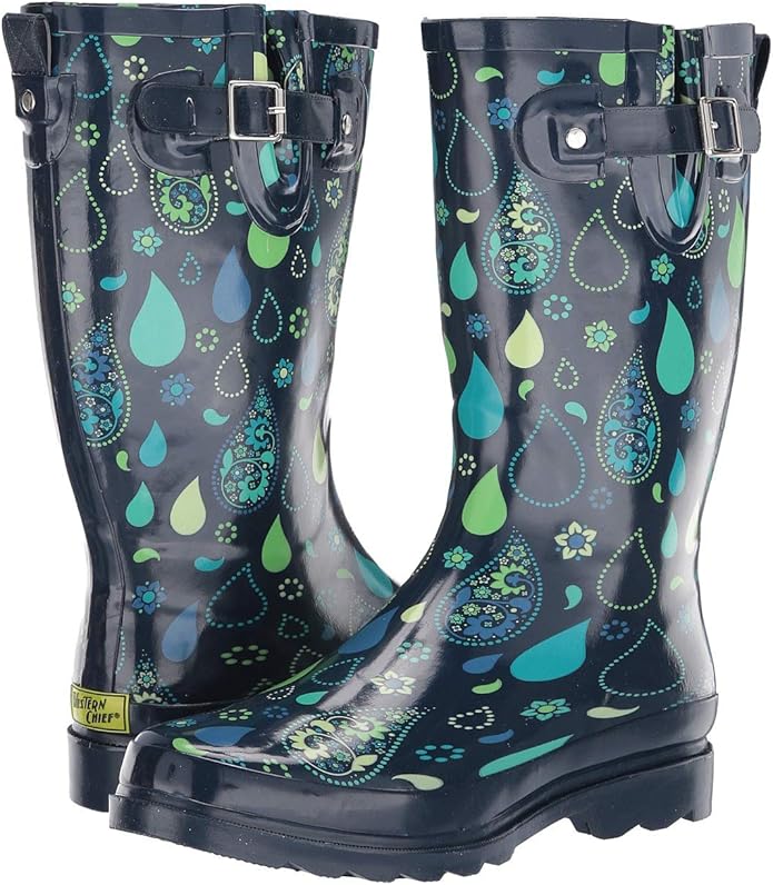 Western Chief Women's Tall Waterproof Rain Boot Outdoor Garden Shoes-VerdiqueGarden