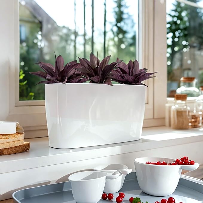 Fake Plants Artificial Agave Plants Indoor，UV Resistant Fake Agave Planters Outdoor Decorating Artificial Plants for Outdoors Decor Agave (2Pack,12.6'Purple) Spring Decorations for Home-VerdiqueGarden