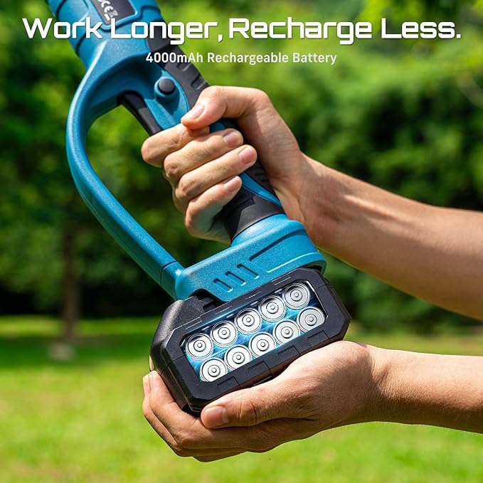 Seesii 2-in-1 Electric Pruning Shears with Pole, 15Ft Reach, 1.2" Cutting Diameter, 21V 4000mAh Battery, Cordless Pruner with Brushless Motor for Orchard, Flower, Branch, Tree Trimming-VerdiqueGarden