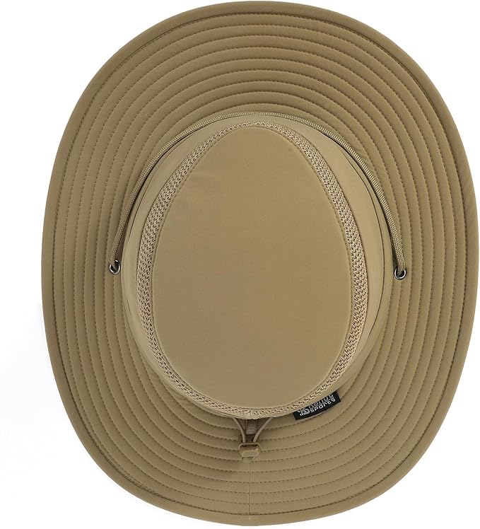 Cimarron Wide Brim Safari Sun Hat for Women & Men – UPF 50+ Outdoor Fishing Hat | Hiking, Running Travel Sun Protection Hat-VerdiqueGarden