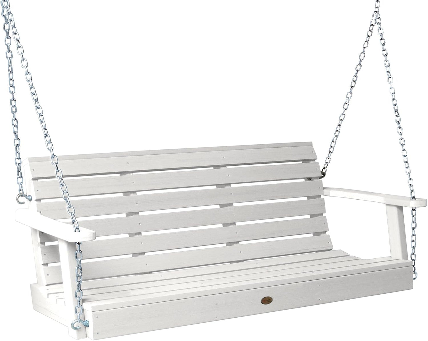 highwood Weatherly Porch Swing 5 Feet, White-VerdiqueGarden