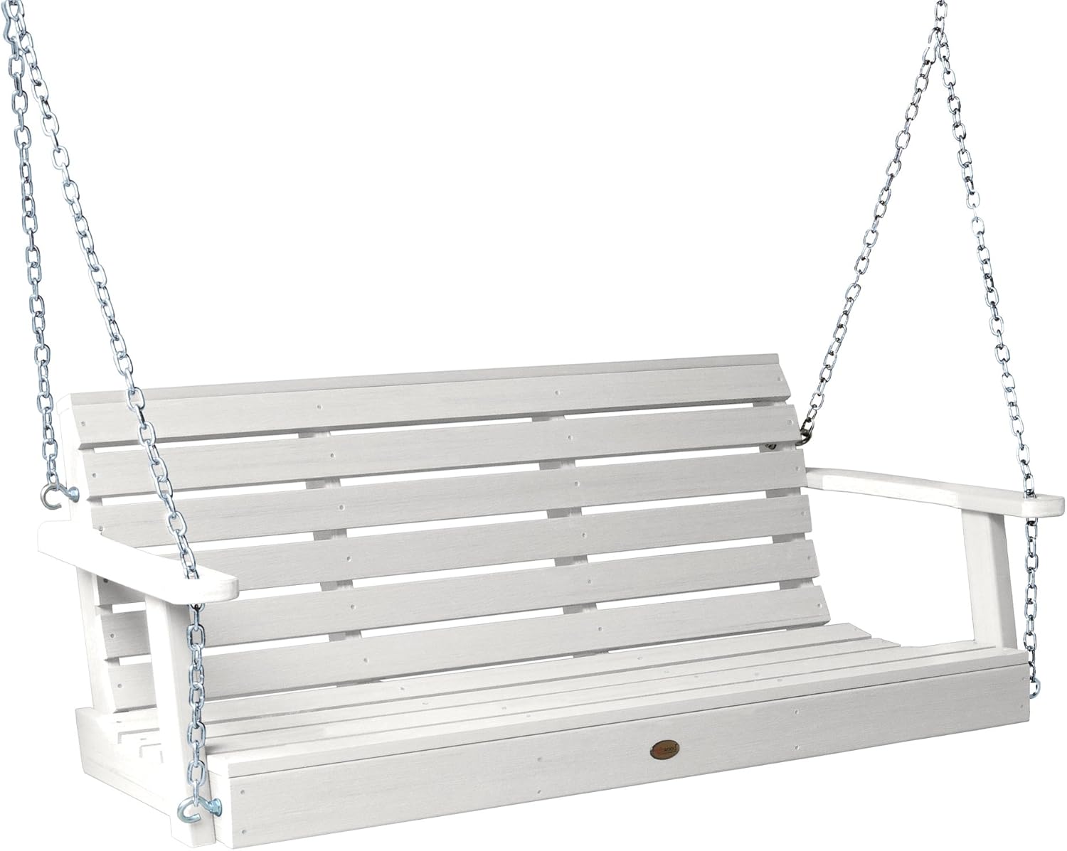 highwood Weatherly Porch Swing 5 Feet, White-VerdiqueGarden