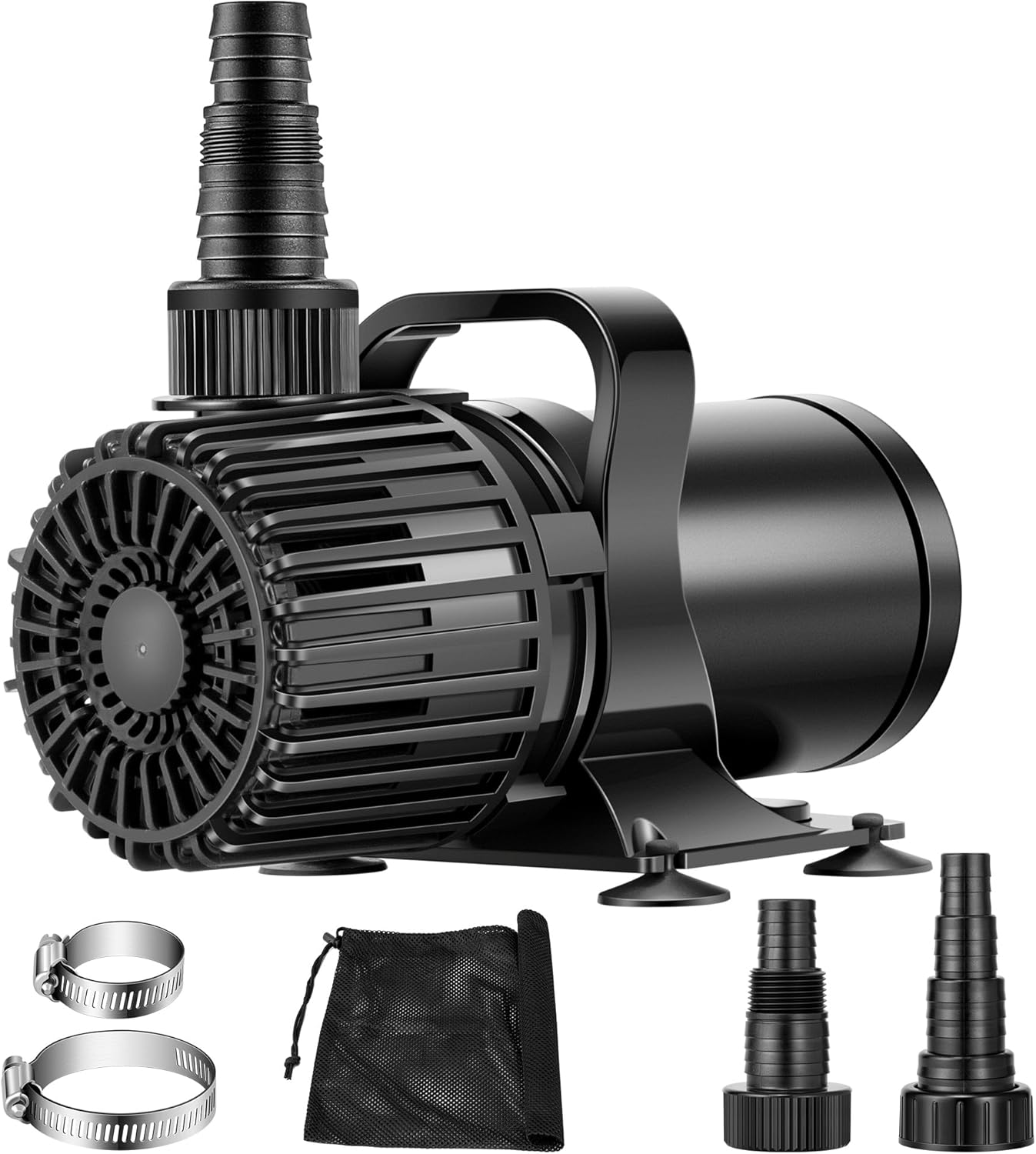 VIVOHOME 175W 3000GPH Submersible Water Pump with 180° Seamless Adjustable Nozzle and Barrier Bag for Koi Pond Waterfall Fountains Fish Tank-VerdiqueGarden