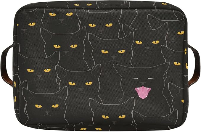 Cat Rectangular Storage Basket Organizer Bin Shelf Baskets For Clothes Gifts For Home Office Dorm-VerdiqueGarden