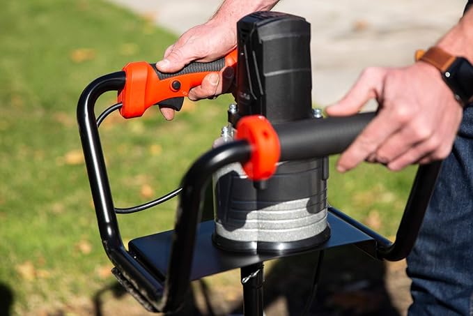 XtremepowerUS 1500W Electric Post Hole Digger Earth Auger Dig Hole Fence Post Hole Digging, Tree Planting with 6" Digging Auger Bit Set, 3/4" Shaft-VerdiqueGarden