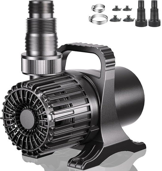 WaterRebirth (3200GPH-175W,UL listed) High Flow Large Fountain Submersible Water Pond Sump Pump Aquarium Electric Waterfall Pump Outdoor PS-3200