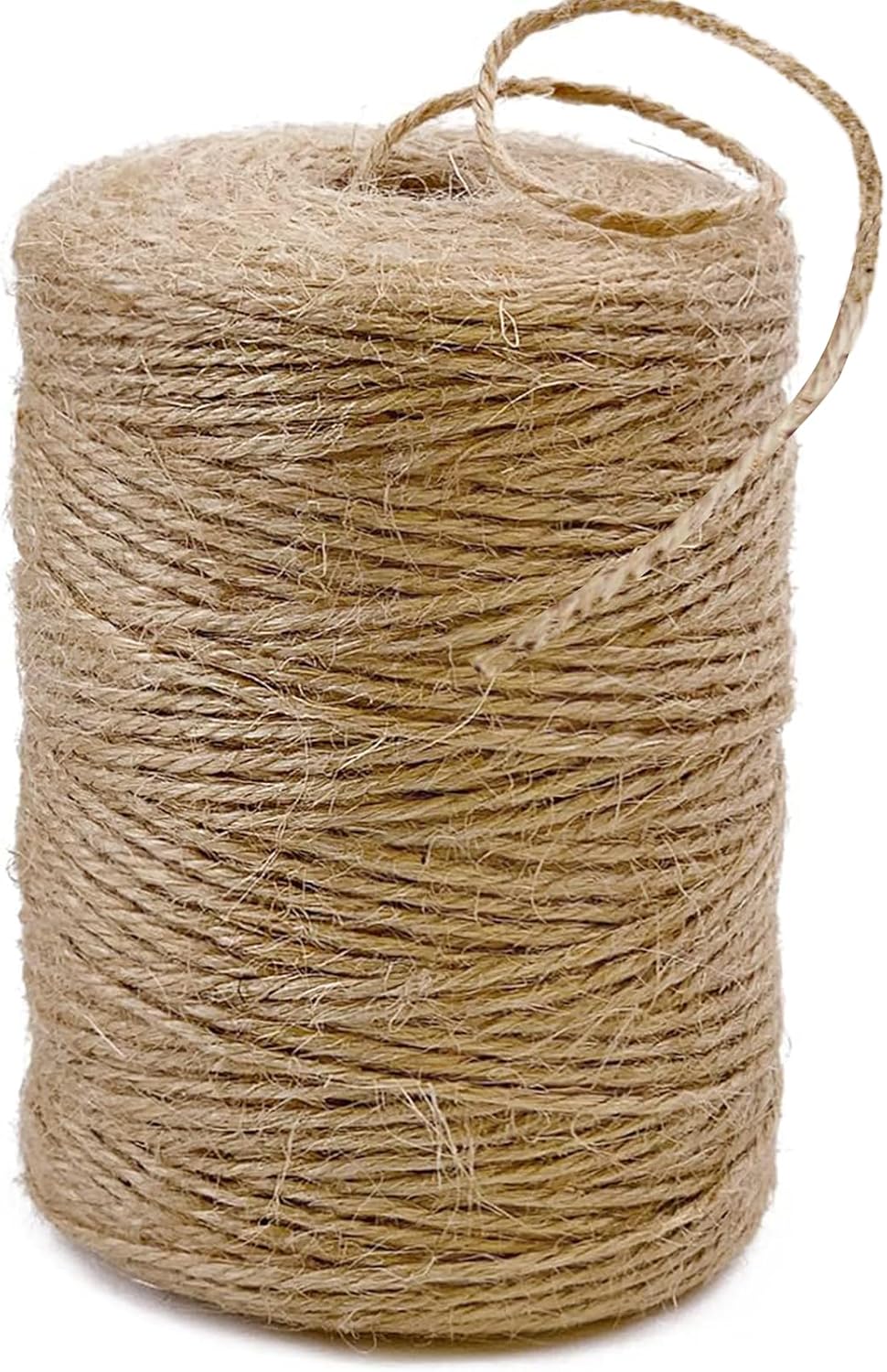 656 Feet 3Ply Jute Twine String, 2mm Natural Brown Thick Twine Rope for Crafts, Gardening, Tomato, Climbing Plant, Tie Floristry, Gift Wrapping Packing, Christmas, Wedding Decor-VerdiqueGarden