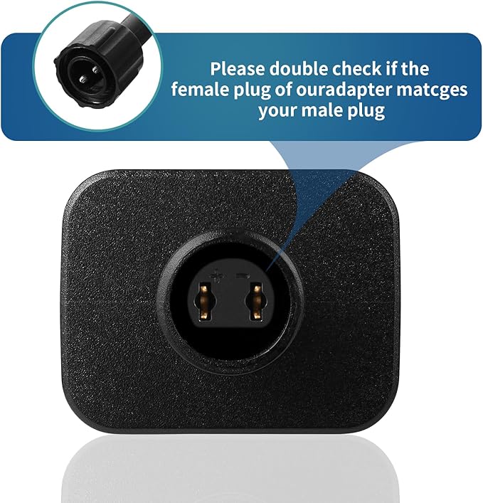 Replacement Yard Inflatable Adapter Power Supply Adaptor - 12V 1.5A 8 Pcs - Inflatable Plug Replacement Class 2 Power Supply - for Christmas Tree Light/Thanksgiving Yard Blow Up Decorations-VerdiqueGarden