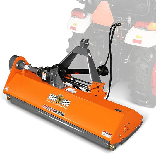 72'' PTO Flail Mower with Hydraulic Side Shift 3 Point 45-85hp, NAM72H-VerdiqueGarden