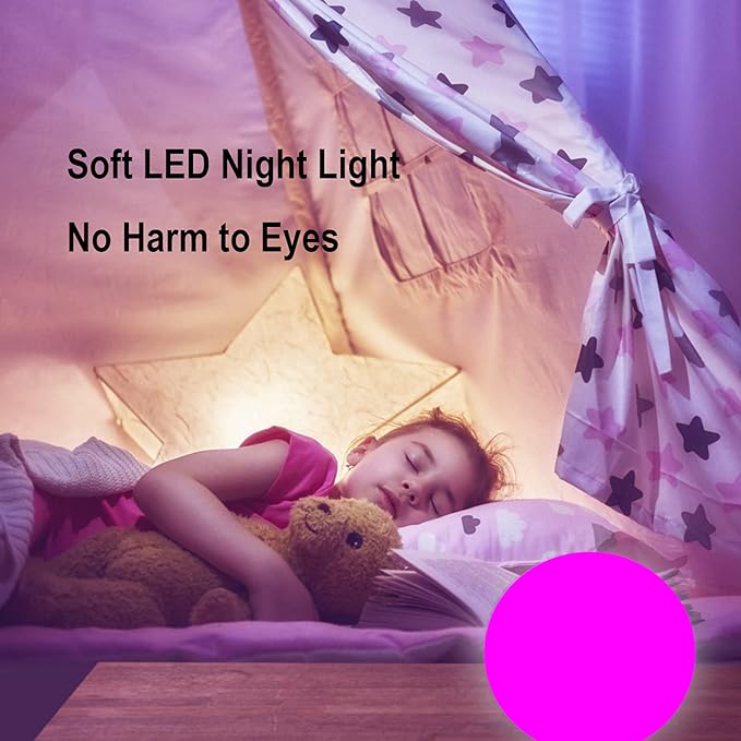 6-Inch LED Ball Light, Multi-Color Rechargeable Night Lights Waterproof Dimmable Mood Lamp with Remote for Home Garden Patio Party Bar Decors-VerdiqueGarden