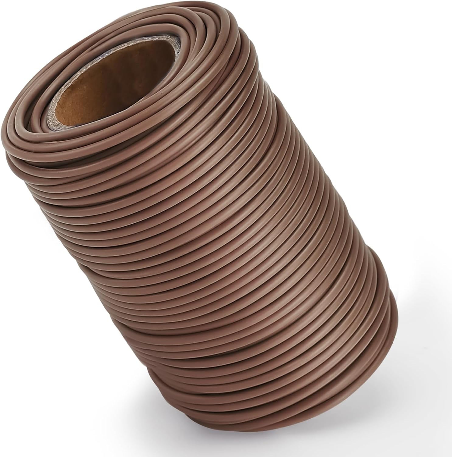 130 Feet Soft Plant Tie Brown Twist Garden Ties for Plants Gardening Home Office Organization TPR Garden Ties Supplies with 2.5mm Diameter-VerdiqueGarden