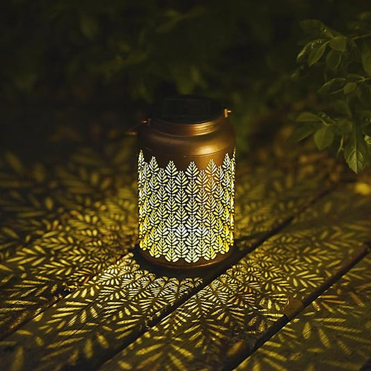 Solar Lanterns Outdoor Waterproof - Birthday Gifts for Women, Men, Mom, Mothers Day Gifts, Solar Lights Outdoor Hanging Garden Decor for Outside, Patio, Outdoor, Yard, Lawn, Balcony Grass-VerdiqueGarden