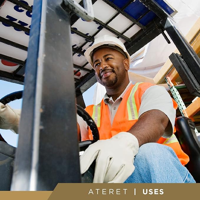 ATERET 120 Pairs X-Large Heavy Duty Durable Cowhide Leather Work Gloves I Driver Gloves for Truck Driving, Warehouse, Gardening, Farming-VerdiqueGarden