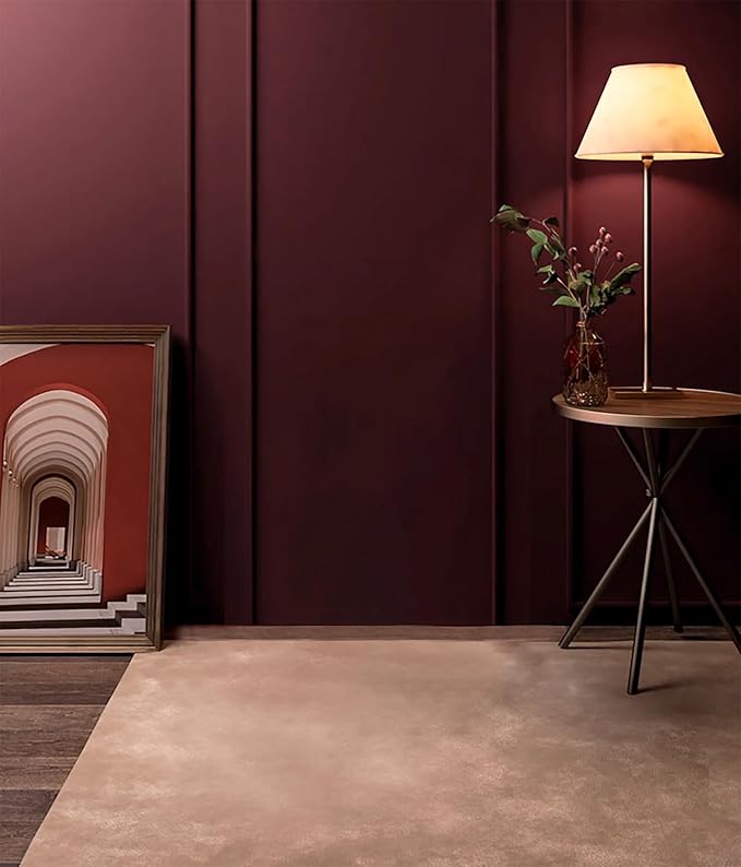 Dimoon 236''x17.7'' Red Peel and Stick Wallpaper Contact Paper Modern Self Adhesive Wall Paper Removable Renter Friendly Textured Solid Color Shelf Cabinet Vinyl Roll (236''x17.7'',Retro Red)-VerdiqueGarden