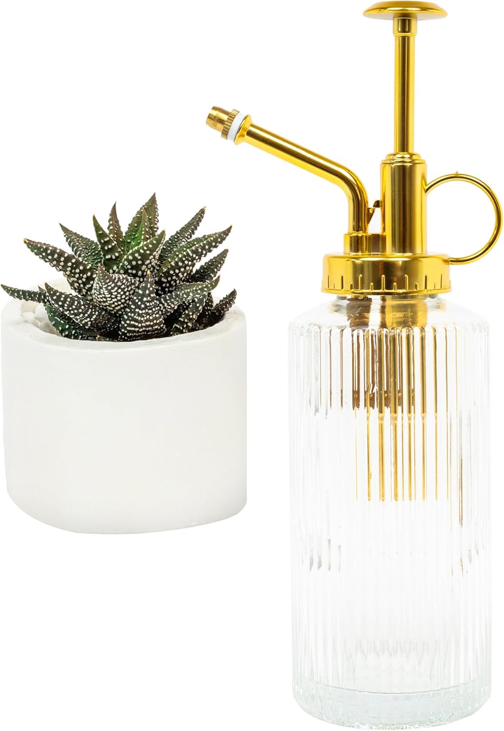 Glass Plant Mister for inside, Mister for Plants, Plant Sprayer Mister, Decorative Plant Mister Spray Bottle with Adjustable Nozzle for indoor plants (230ml/ 7.8oz) - Clear-VerdiqueGarden