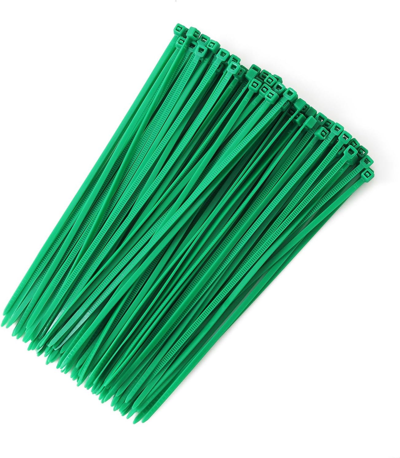 10 Inch Green Nylon Garden Zip Ties, 100 Pcs-VerdiqueGarden