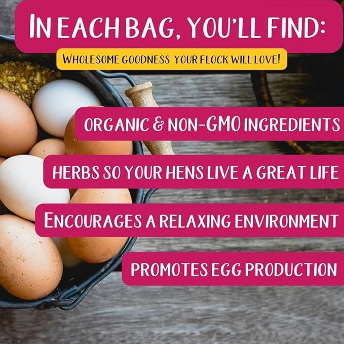 Pampered Chicken Mama Floral Nesting Herbs for Chickens (16 Ounces/1 Pound) | Relaxation Blend for Chick Brooder Box, Chicken Coop Bedding | Scent of Spring-VerdiqueGarden