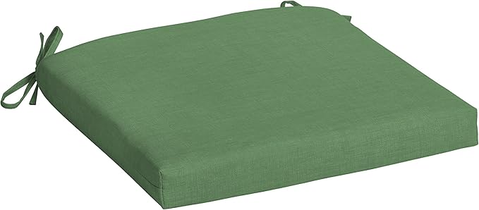 Arden Indoor/Outdoor Seat or Rocking Chair Cushion, 19 x 18, Water Repellent, Rain Proof, Fade Resistant Cushion for Rocking or Dining Chairs Bright Moss Green Leala-VerdiqueGarden