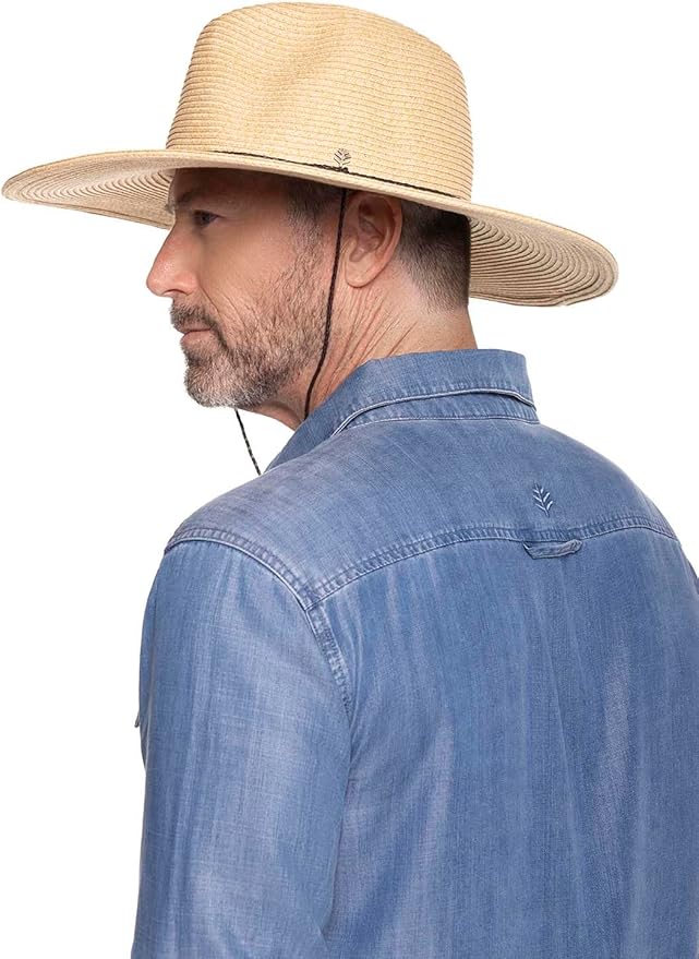 Coolibar UPF 50+ Men's Beach Comber Sun Hat - Sun Protective-VerdiqueGarden