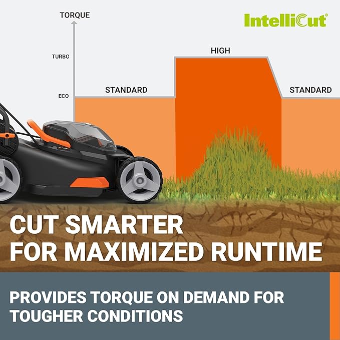 WORX 40V 17" Cordless Lawn Mower for Small Yards, 2-in-1 Electric Mower Cuts Quiet, Compact & Lightweight Push Lawn Mower with 7-Position Height Adjustment – 2 Batteries & Charger Included-VerdiqueGarden