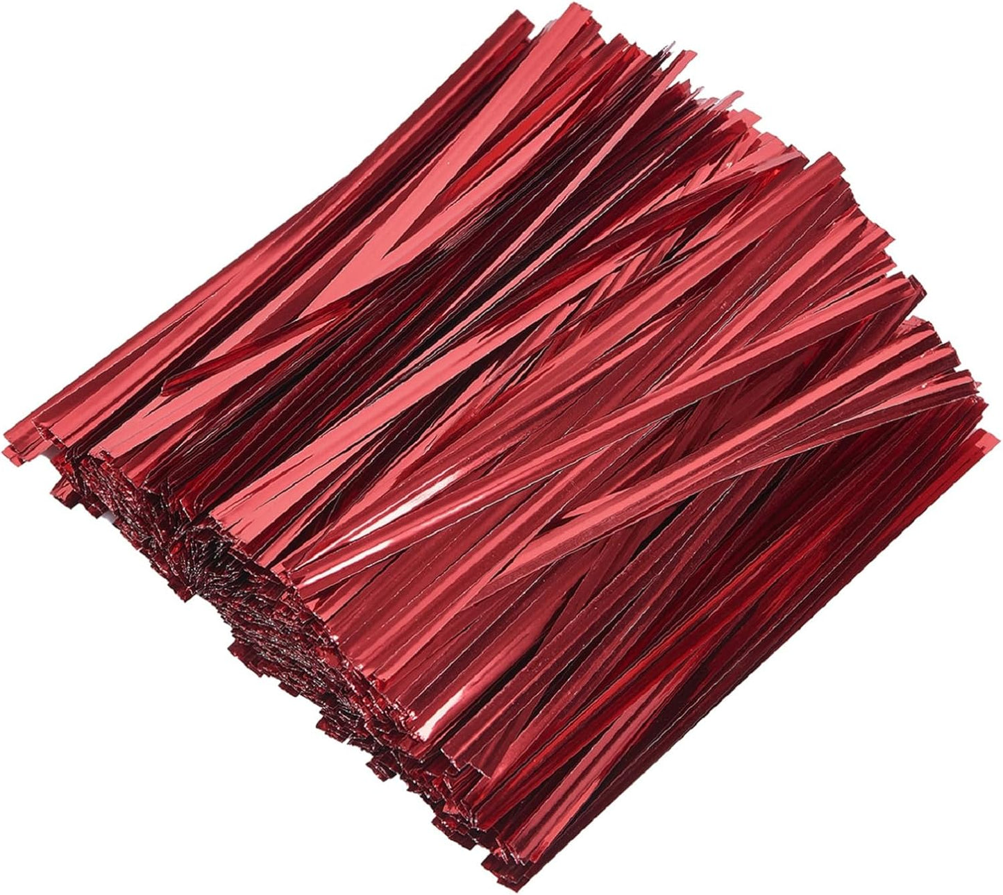800 PCS 5" Red Metallic Twist Ties for Bakery Ties, Candy Bags, Coffee Bags, Goodie Bags Ties-VerdiqueGarden