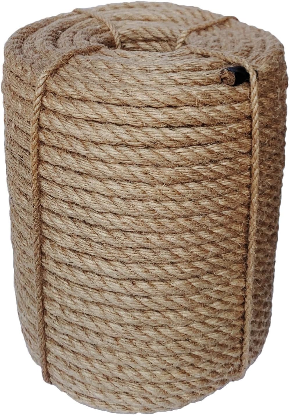 Jute Rope 10mm, 164 Feet 4.5lb Thick Garden Jute Twine String for DIY Cat Scratcher, Gardening, Bundling and Wall Hanging Craft Decorative (Brown)-VerdiqueGarden