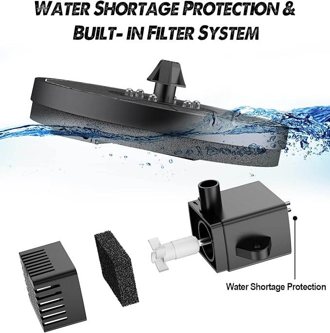 Solar Fountain Glass Panel with 2200 mah Battery, 3.5W Floating Solar Water Fountain with 4 Fixed Rods, Solar Fountain Pump for Bird Bath, Garden, Pond, Pool, Outdoor-White Lights-VerdiqueGarden