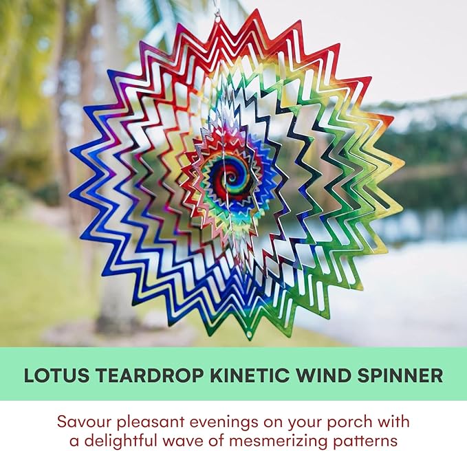 VP Home Celestial Planet Kinetic Wind Spinner for Yard and Garden Wind Spinner Outdoor Metal Large Hanging Plantary Decor 3D Garden Art Wind Sculpture Spinners Kinetic Art Garden Decorations-VerdiqueGarden