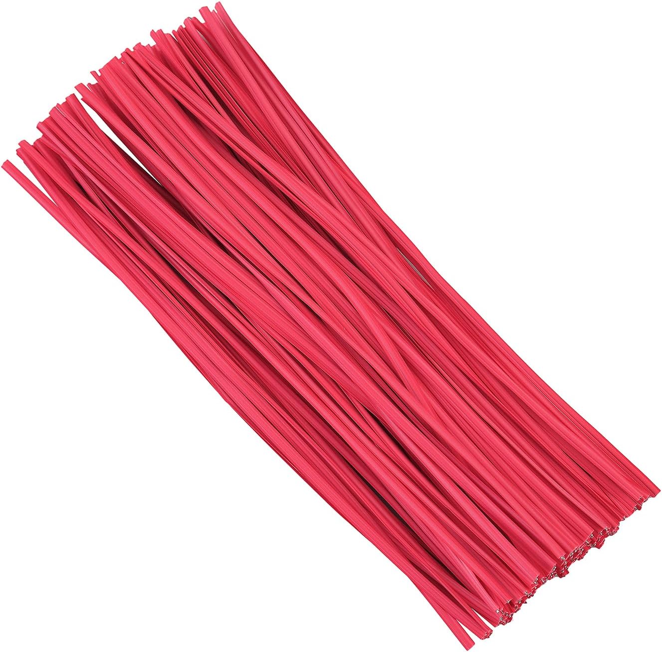 300 Pcs 6 inch Red Plastic Twist Ties, Cable Ties, for Bags, Gardening Tools-VerdiqueGarden