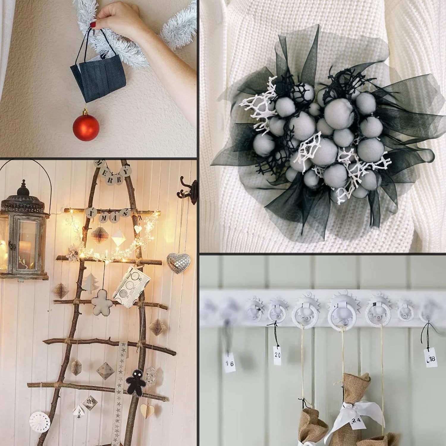 Anvin 984 Feet Cotton Jute Twine Pack - Natural, Black (Pack of 3, 10 Ply, 2mm Thick) for Bakers, Butchers, Arts & Crafts, Gardening-VerdiqueGarden