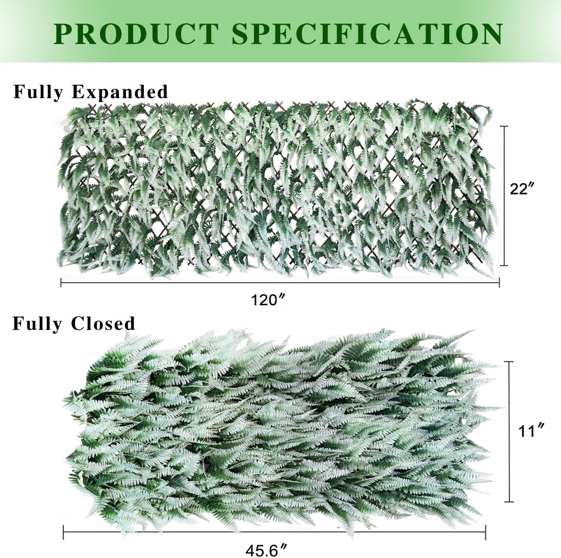 Expandable Fence Privacy Screen for Balcony Patio Outdoor,Decorative Faux Ivy Fencing Panel,Artificial Hedges (Single Sided Leaves)…1-VerdiqueGarden