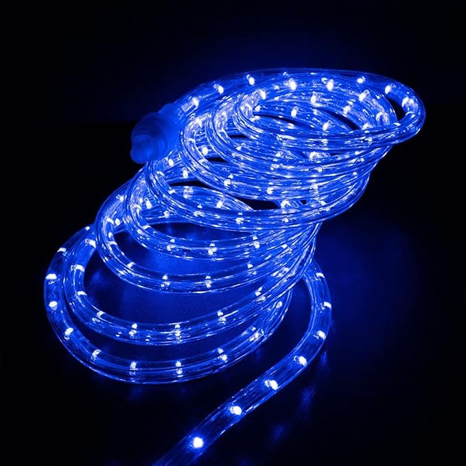 150ft LED Rope Lights Outdoor, 1080 LED Connectable and Flexible Tube Lights with 8 Modes, Waterproof LED Rope Lighting for Garden, Patio, Bedroom, Party, Pool, Indoor Outdoor Decoration (Blue)-VerdiqueGarden