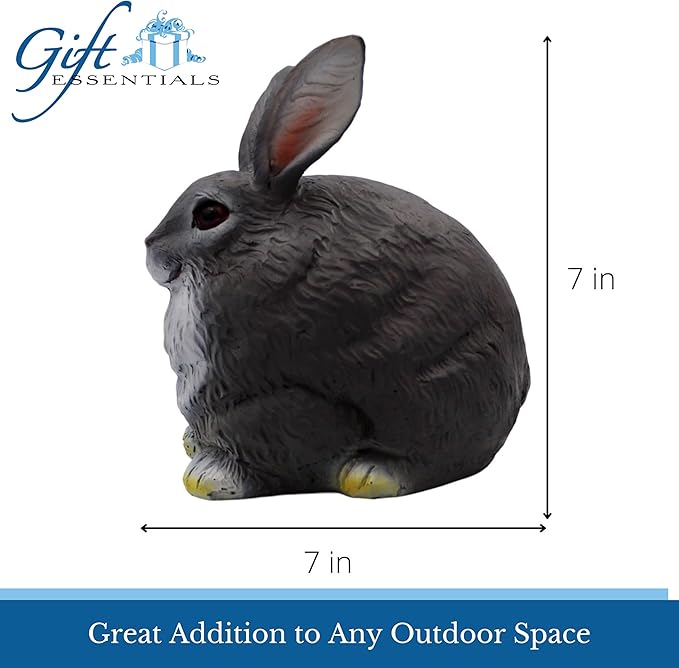 Stocky Bunny Garden Statue - Outdoor Key Hider for Garden, Porch or Patio - Magnetic Cover Key Hider-VerdiqueGarden