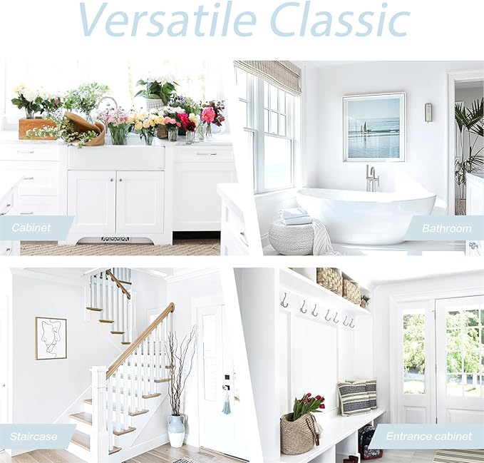 Dimoon 787''x17.7'' White Peel and Stick Wallpaper Contact Paper Self Adhesive Wall Paper-VerdiqueGarden