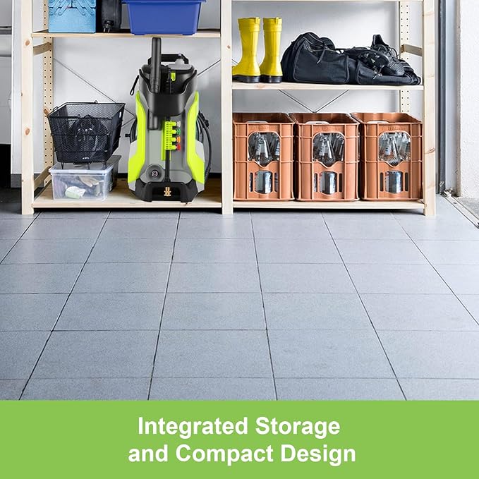 Electric Pressure Washer 5000PSI 4.0GPM Power Washers with M22-14mm Pressure Hose 33FT, Power Sprayers High Pressure with 1/4" QC Compatible Surface Cleaner for Home Cars Driveways, LGreen-VerdiqueGarden