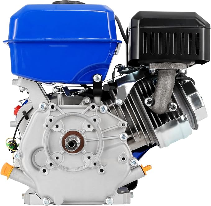 BILT HARD 301cc 10HP Gas Powered Engine, Horizontal 4 Stroke OHV Gas Motor, Shaft 1" Diameter, 3.48" Length, 1/4" Keyway, Replacement for Compressor, Log Splitter-VerdiqueGarden