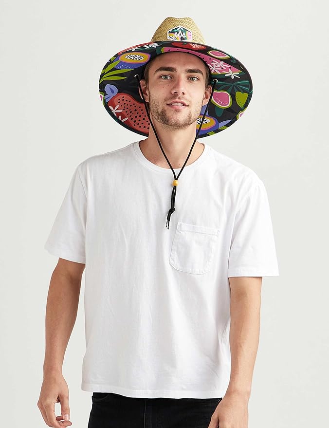 Straw Hat for Men & Women | Lifeguard Hat, Beach Hat & Sun Hat | UPF 50+ Wide Brim for Sun Protection | One Size | Hemlock-VerdiqueGarden