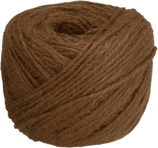 uxcell 328 Feet Natural Jute Twine String,2mm Thin Garden Twine Rope Colored Plant String Cord for DIY Art Crafts Gift Wrapping Decoration Packing Gardening Plant Hanger,Brown-VerdiqueGarden