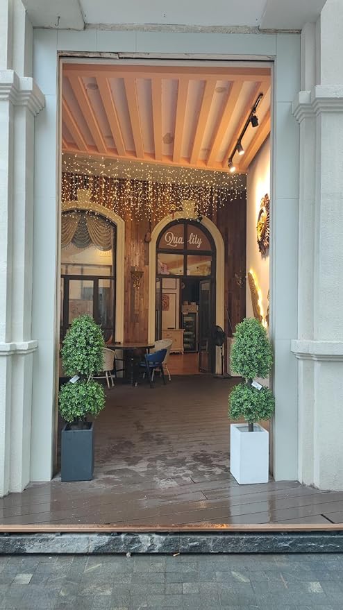 4ft Artificial Topiary Trees Boxwood Ball Shape Fake Trees Porch Decor, Outdoor Plants 2Pack-VerdiqueGarden