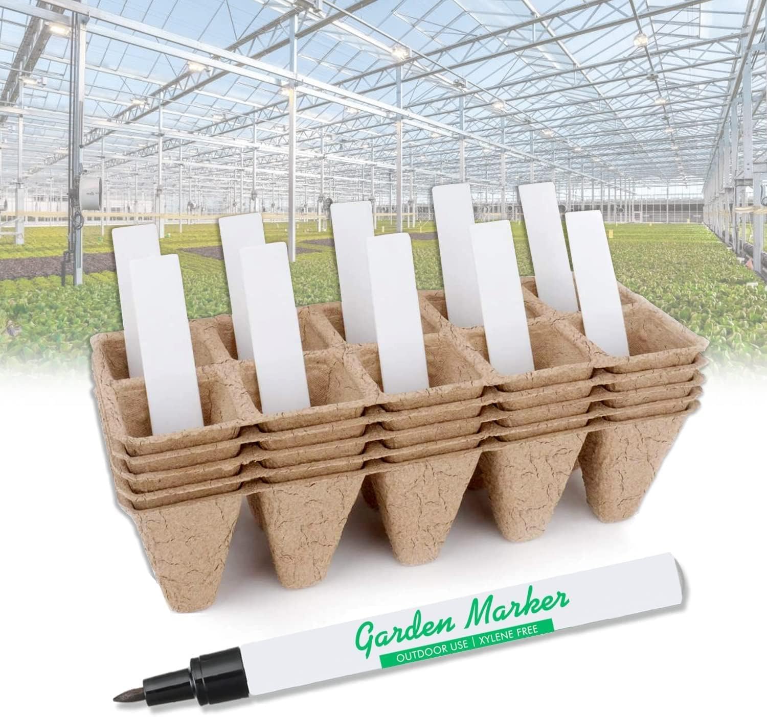 4 Inch Plastic Plant Labels for Seedlings, Flexible Waterproof Plant Tags, Vegetable Gardening Stake Tags for Potted Plants and Outdoor Garden, White, 1000 Pcs-VerdiqueGarden
