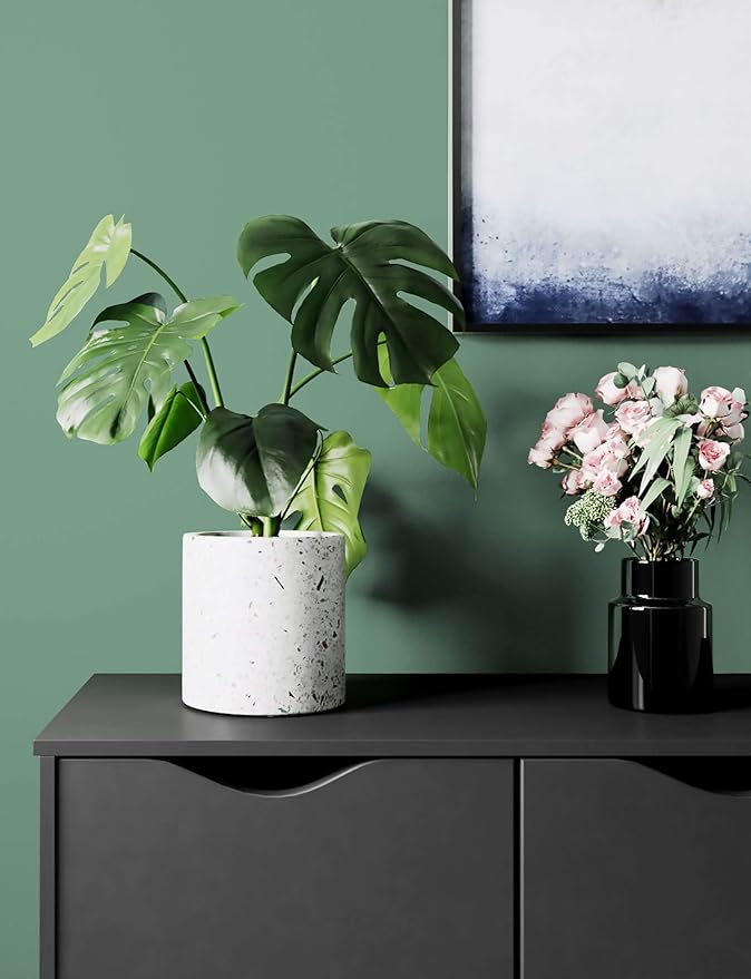 Dimoon 236''x17.7'' Green Peel and Stick Wallpaper Contact Paper Modern Self Adhesive Wall Paper Removable Renter Friendly Textured Solid Color Shelf Cabinet Vinyl Roll (236''x17.7'',Spring Green)-VerdiqueGarden