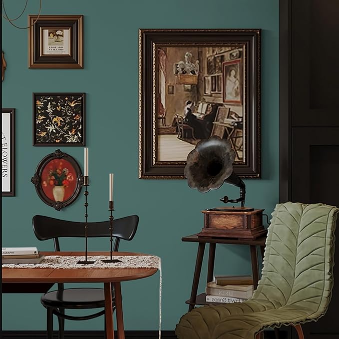 Dimoon 236''x17.7'' Blue Peel and Stick Wallpaper Contact Paper Modern Self Adhesive Wall Paper Removable Renter Friendly Textured Solid Color Shelf Cabinet Vinyl Roll (236''x17.7'',Sapphire Blue)-VerdiqueGarden